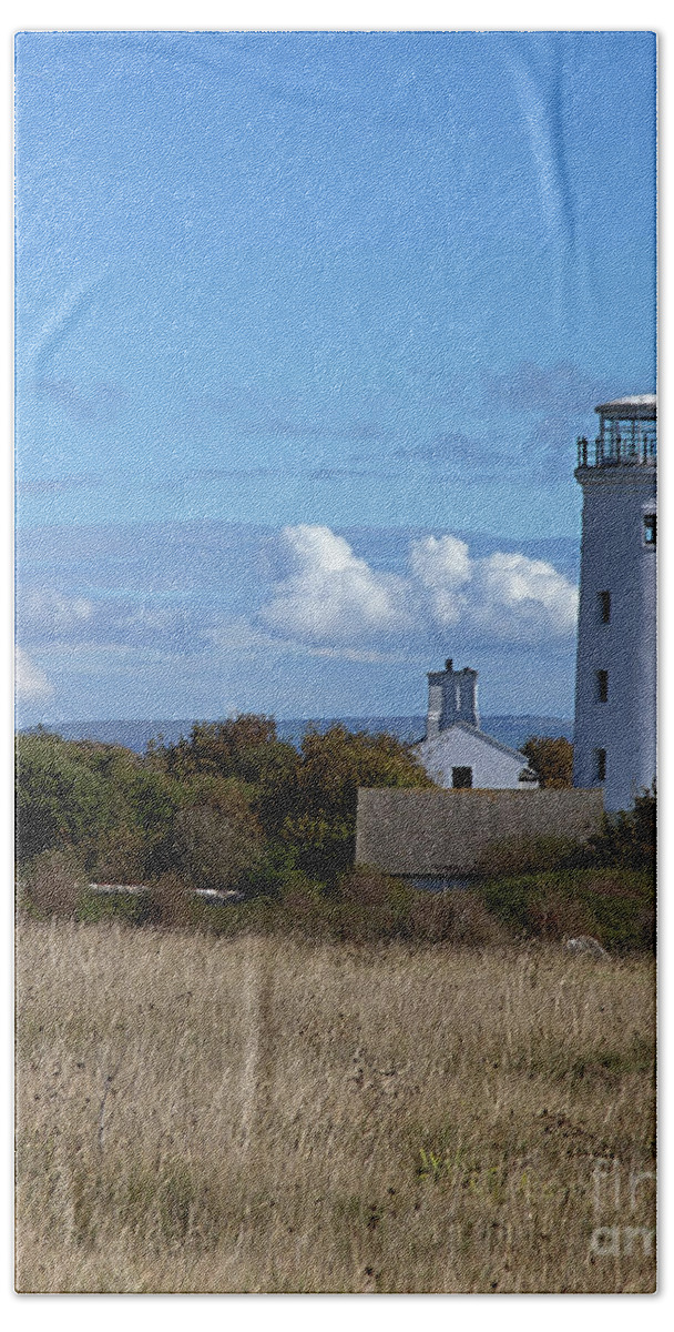 Observatory Beach Towel featuring the photograph Portland Bird Observatory by Stephen Melia