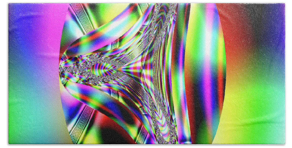 Rainbow Beach Sheet featuring the digital art Prism by Kelly Dallas