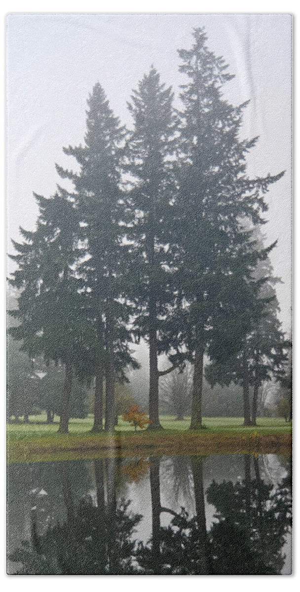 Trees Beach Towel featuring the photograph Protectors by Albert Seger