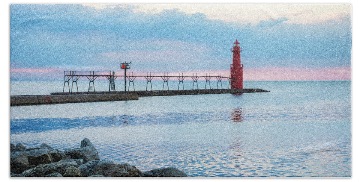 Lighthouse Beach Towel featuring the photograph Pure Algoma by Bill Pevlor