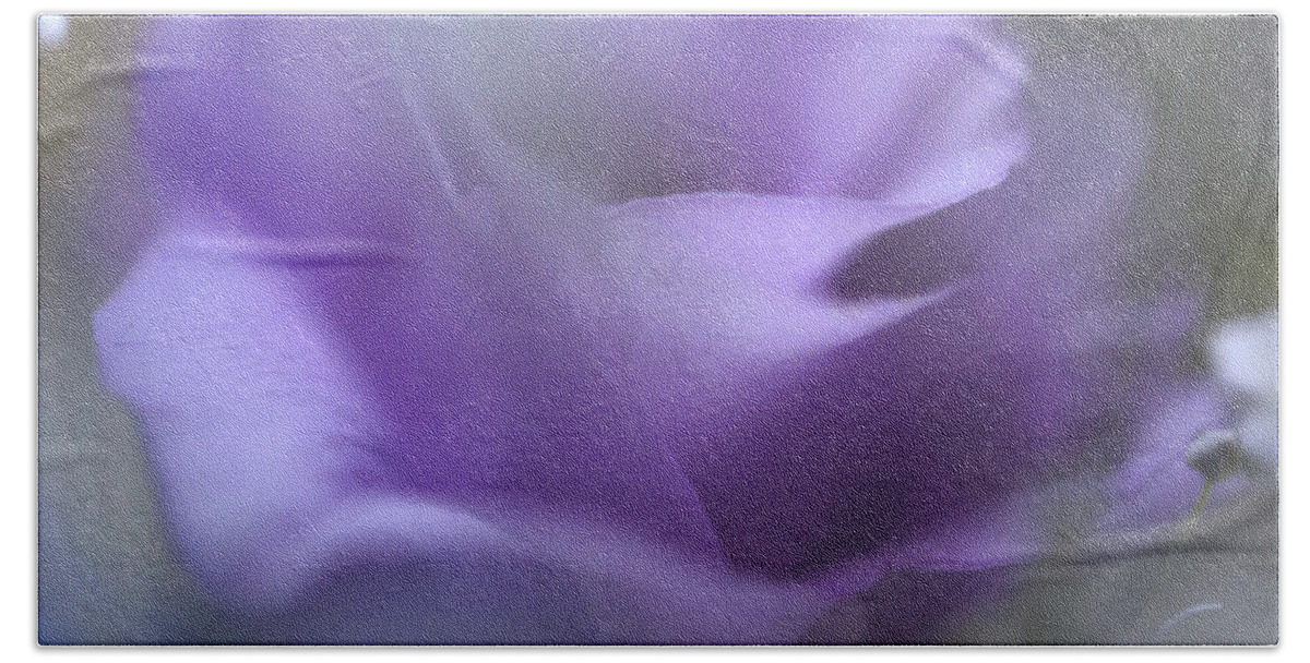 Jenny Rainbow Fine Art Photography Beach Sheet featuring the photograph Purple Ethereal Breath by Jenny Rainbow