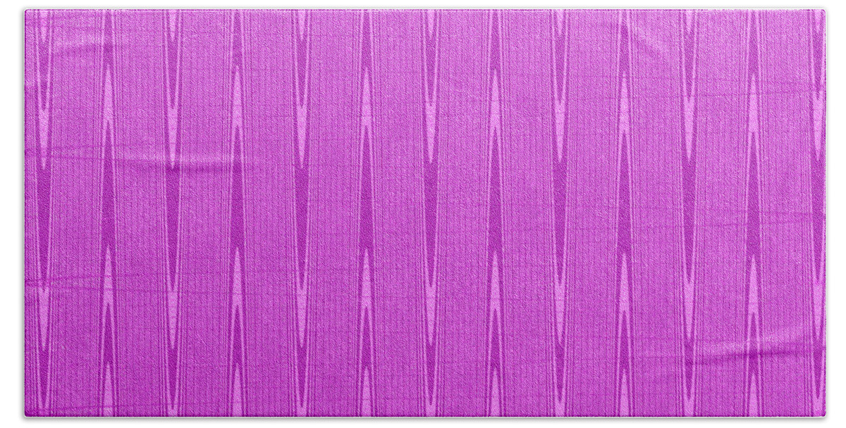 Purple Janca Abstract Panel #1151ew1abrp Beach Towel featuring the digital art Purple Janca Abstract Panel #1151ew1abrp by Tom Janca