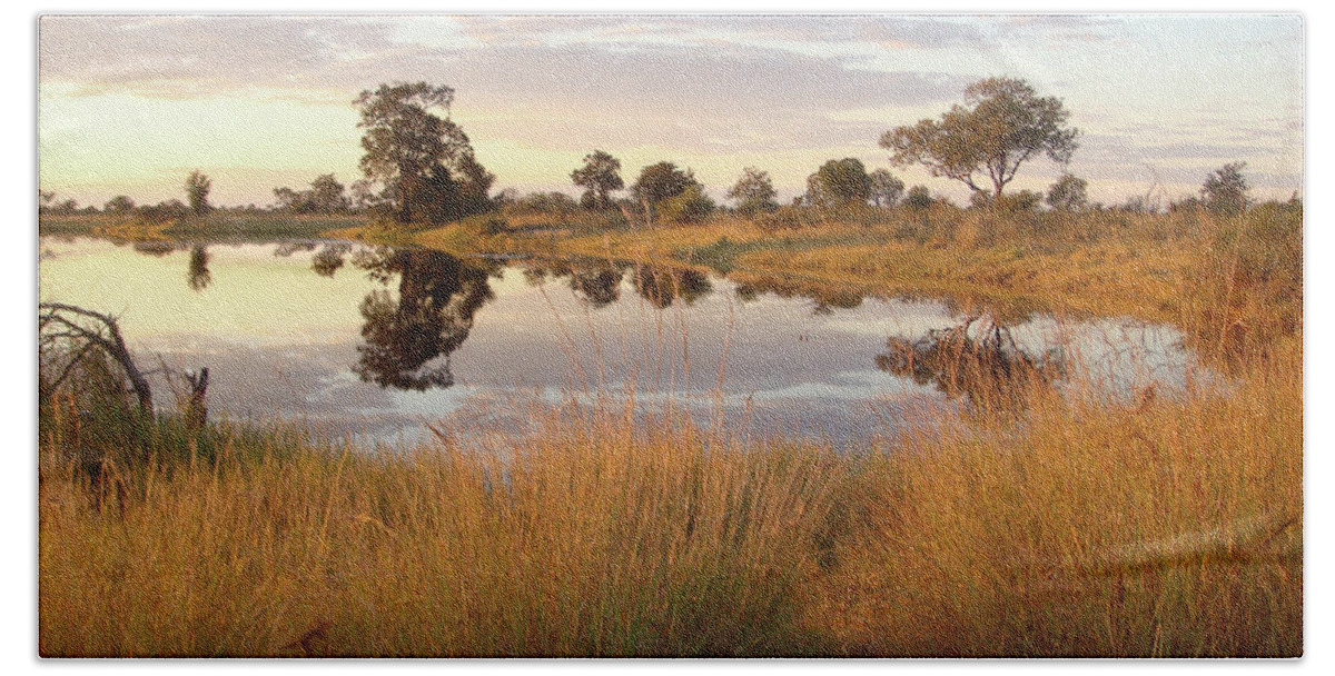 Karen Zuk Rosenblatt Art And Photography Beach Towel featuring the photograph Quiet River by Karen Zuk Rosenblatt