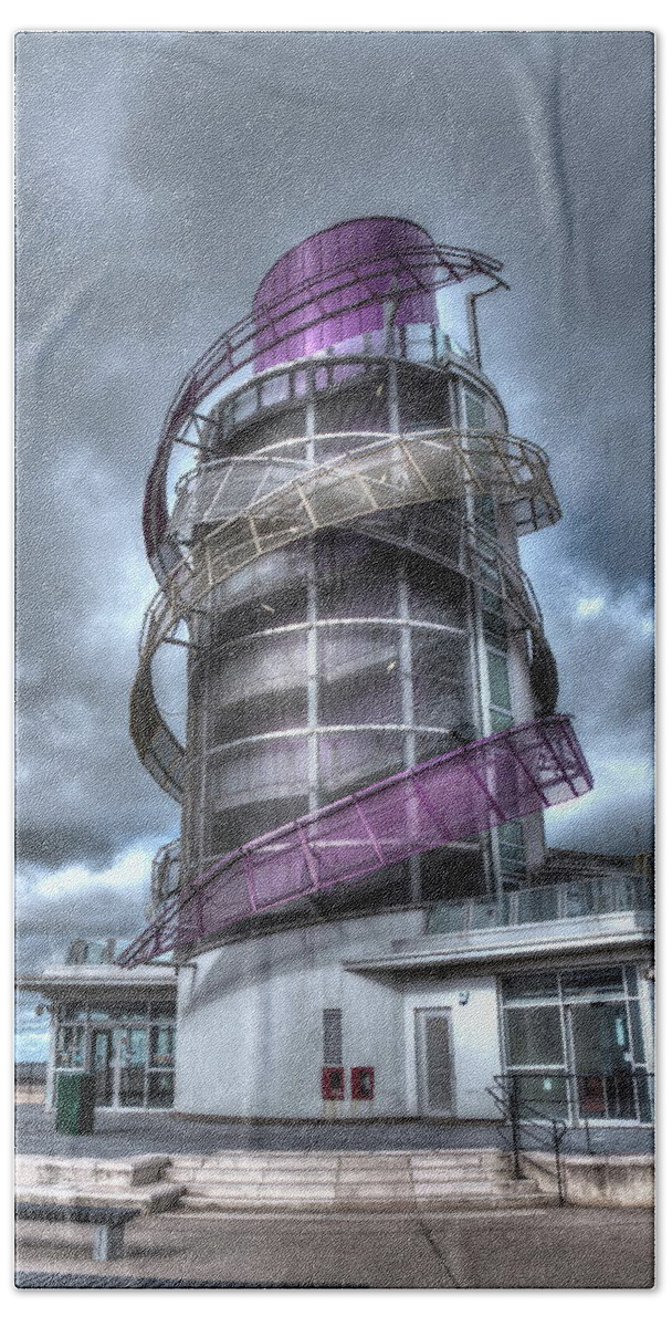 Beacon Beach Towel featuring the photograph Redcar Beacon by Jeff Townsend
