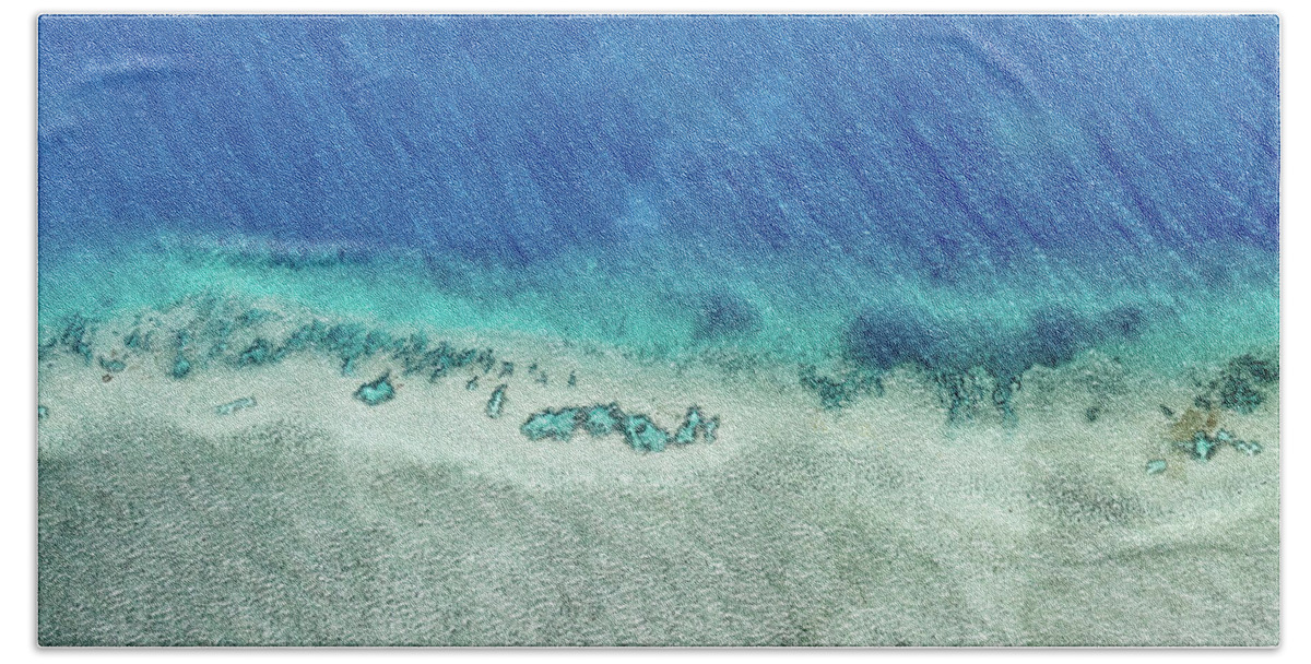 Australia Beach Sheet featuring the photograph Reef Barrier by Az Jackson