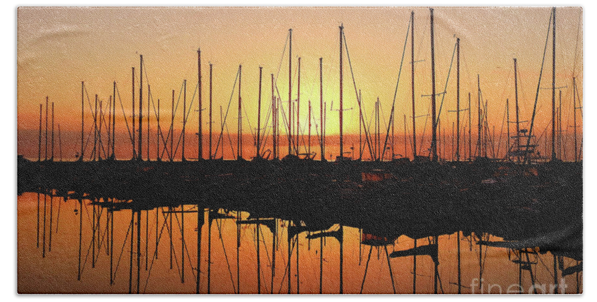 Water Beach Towel featuring the photograph Nautical Reflections by Scott Cameron