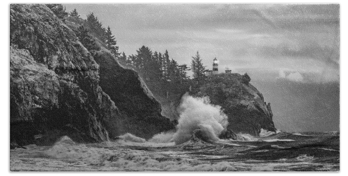 James Heckt Beach Sheet featuring the photograph Relentless Assault by James Heckt