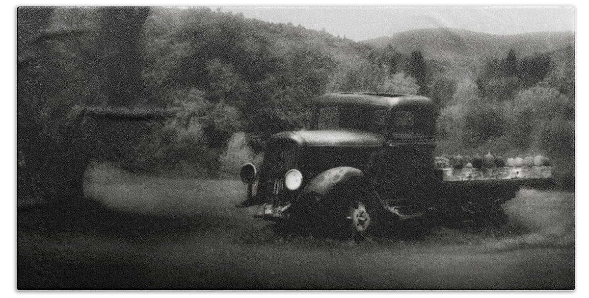Truck Beach Sheet featuring the photograph Relic Truck by Bill Wakeley
