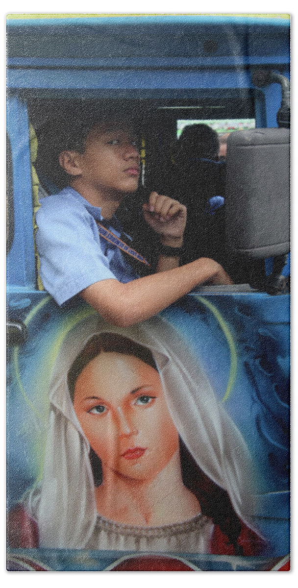 Cavite Beach Towel featuring the photograph Rest Upon Thee by Jez C Self