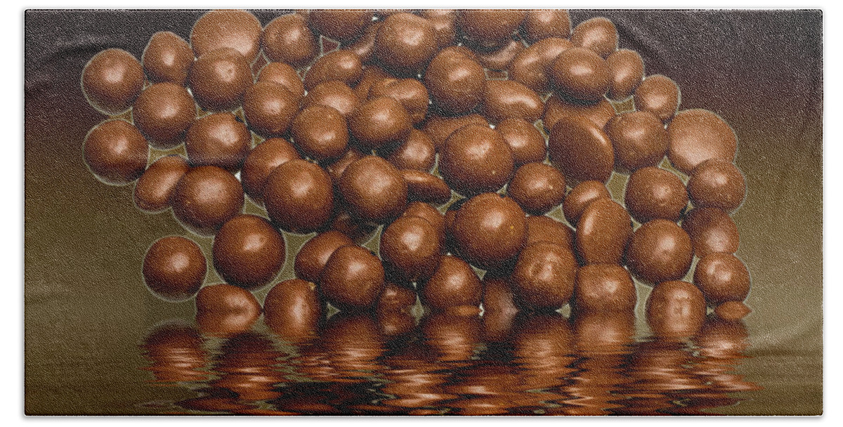 Chocolate Beach Sheet featuring the photograph Revels chocolate sweets by David French