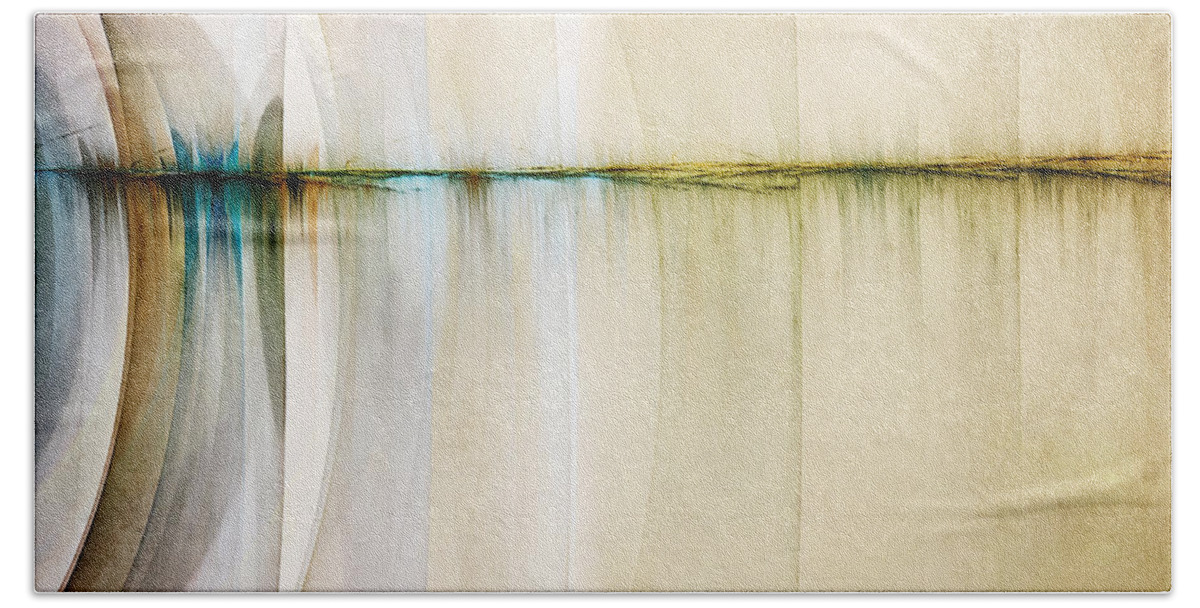 Digital Artwork Beach Towel featuring the digital art Rift in Time by Scott Norris