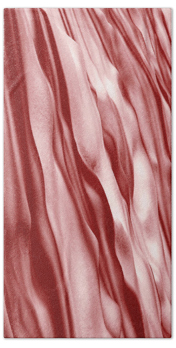 Red Beach Towel featuring the photograph Rippling Waves by Linda McRae