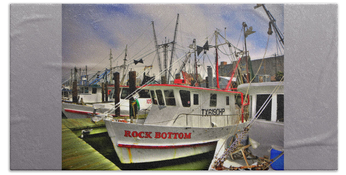 Boat Beach Towel featuring the photograph Rock Bottom by Savannah Gibbs
