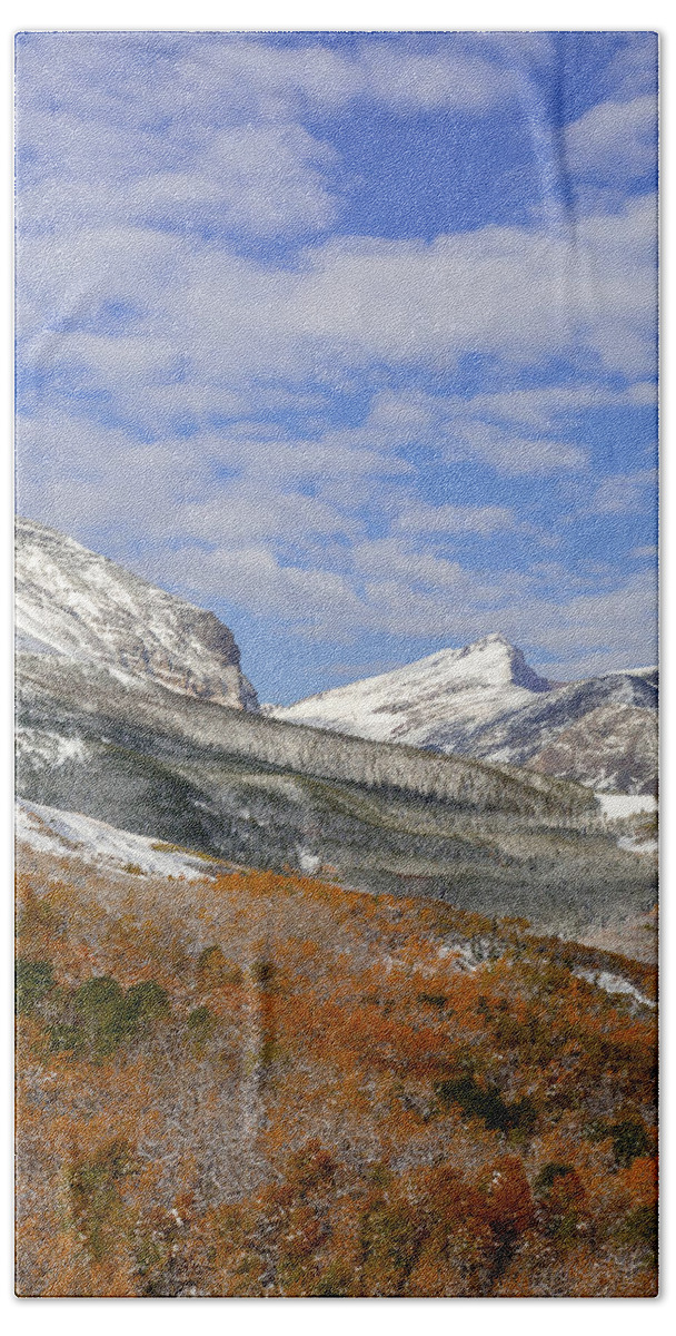 Fall Beach Sheet featuring the photograph Rocky Mountain Front Autumn by Jack Bell