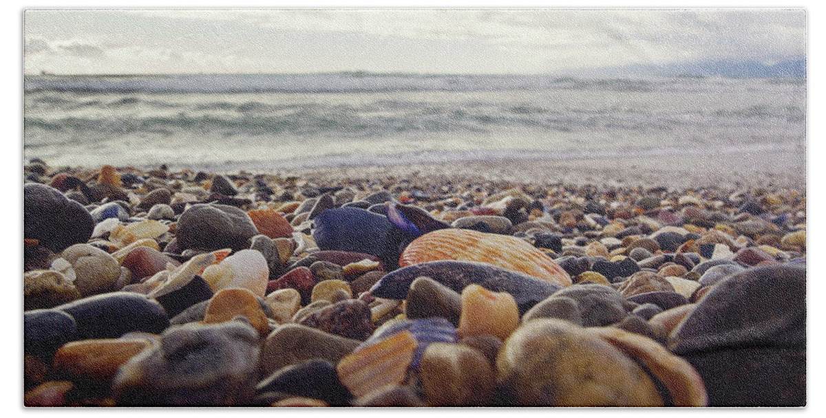  Beach Towel featuring the photograph Rocky Shore by April Reppucci