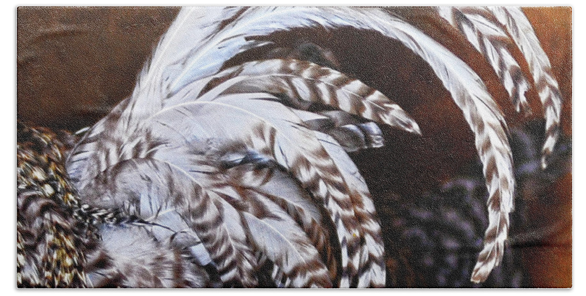 Rooster Beach Towel featuring the photograph Rooster's Tail by Amanda Smith
