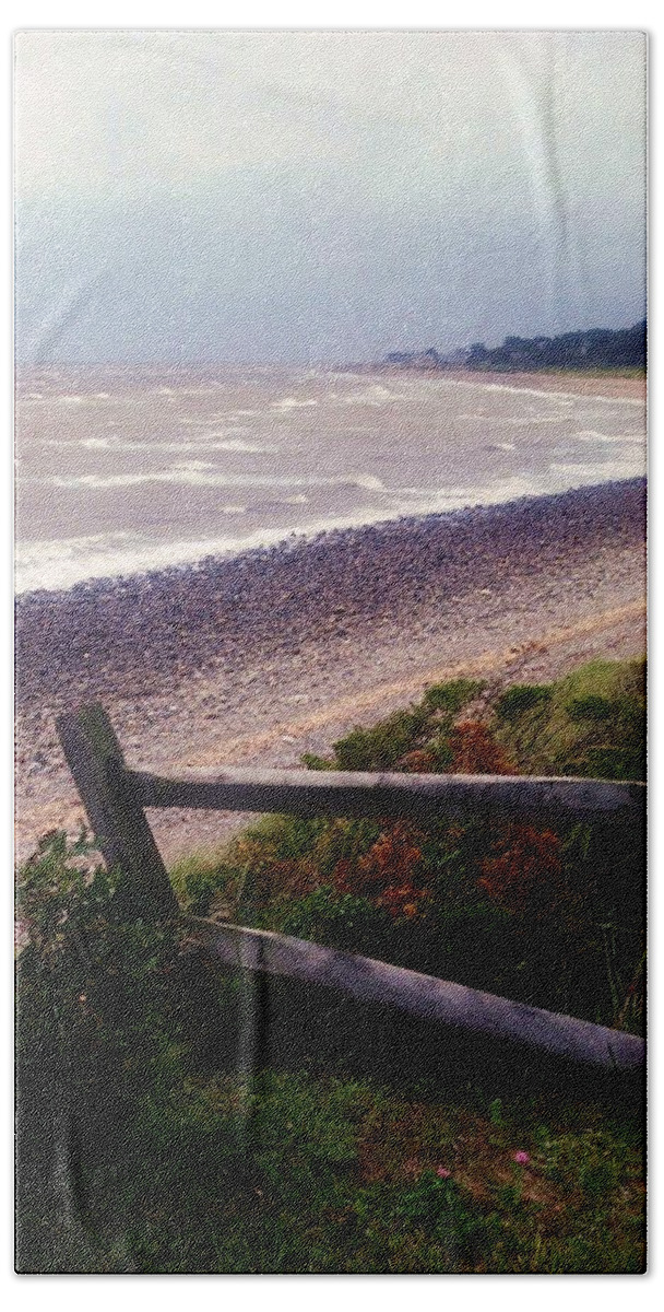 Storm Beach Sheet featuring the photograph Rough Storm by John Scates
