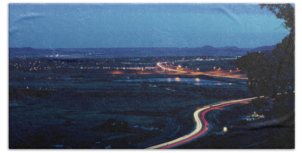 Night Beach Towel featuring the photograph Rush Hour by Ivan Franklin