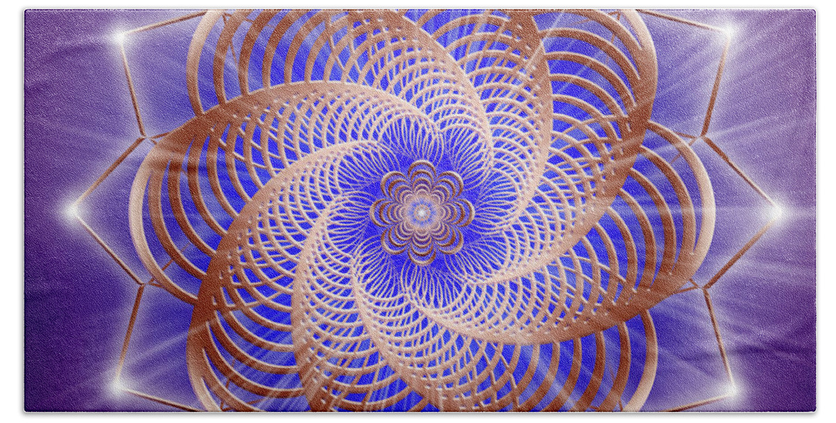 Endre Beach Towel featuring the photograph Sacred Geometry 106 by Endre Balogh