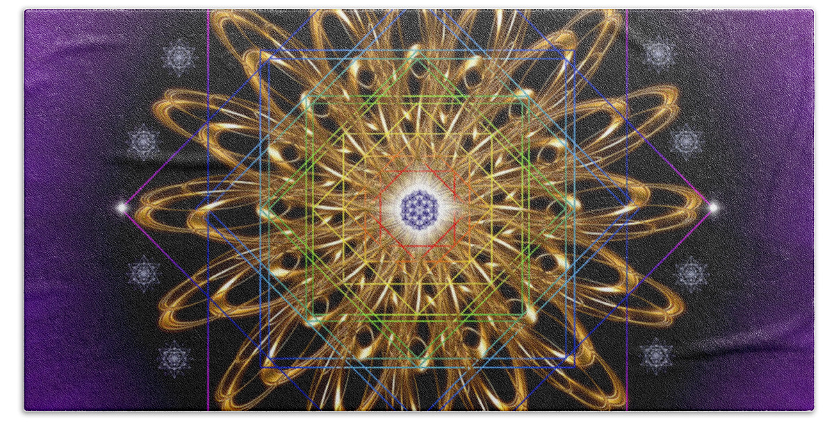 Endre Beach Towel featuring the photograph Sacred Geometry 428 by Endre Balogh