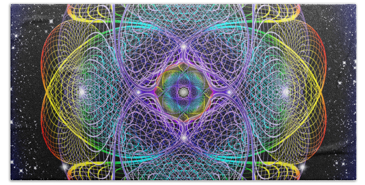 Endre Beach Towel featuring the photograph Sacred Geometry 442 by Endre Balogh