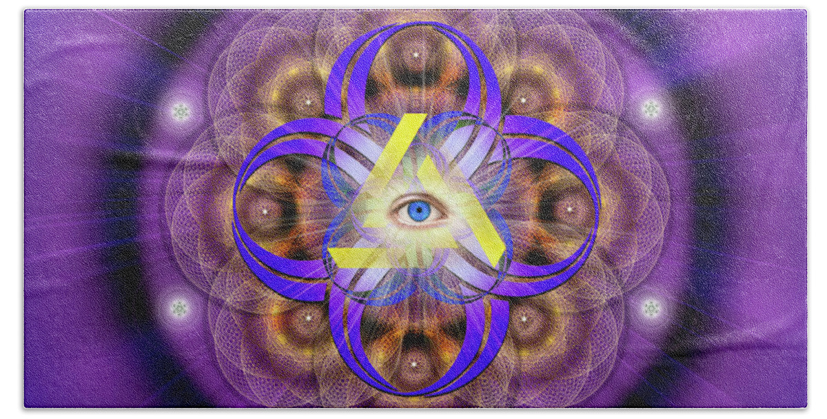 Endre Beach Sheet featuring the photograph Sacred Geometry 639 by Endre Balogh
