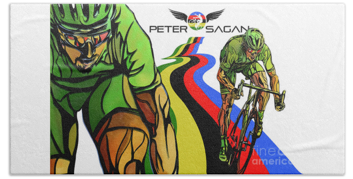 Sagan Beach Towel featuring the painting Sagan by Sassan Filsoof