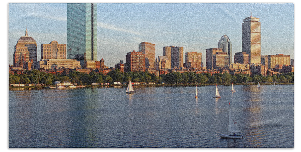 Boston Beach Towel featuring the photograph Sail Boston by Juergen Roth