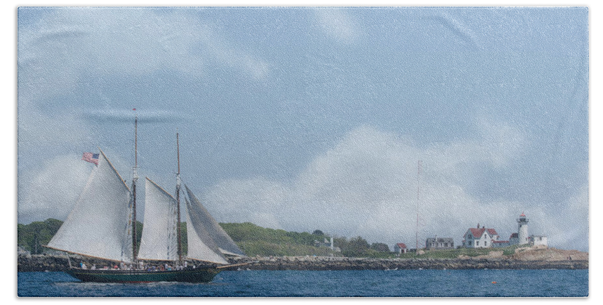 Ship Beach Towel featuring the photograph Sailing Ship by ChelleAnne Paradis