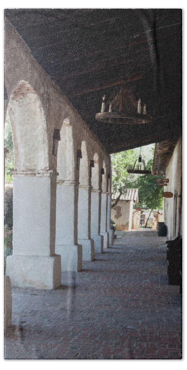 Photograph Beach Towel featuring the photograph San Miguel Mission IV by Suzanne Gaff