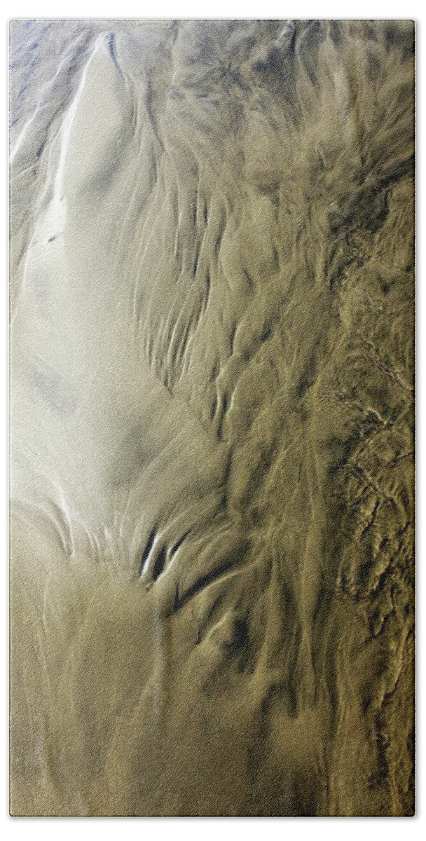 Newel Hunter Beach Sheet featuring the photograph Sand Sculpture 3 by Newel Hunter