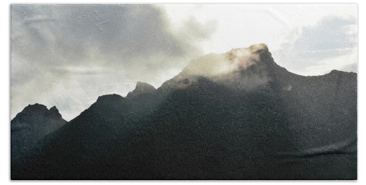 California Beach Towel featuring the photograph Sandstone Peak Ray of Light by Kyle Hanson