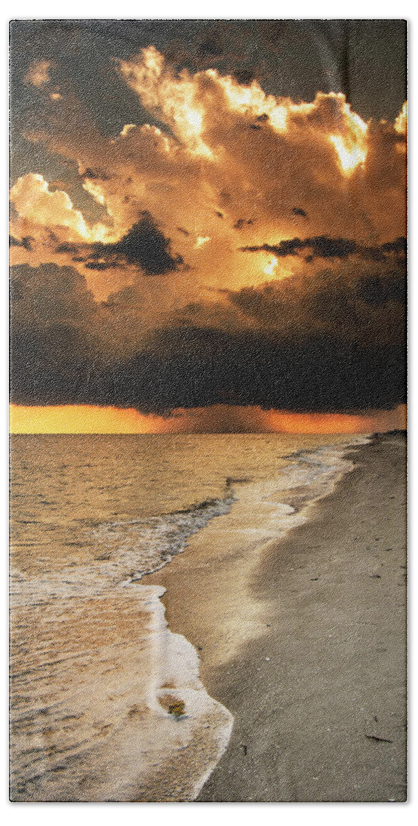 Sanibel Island Beach Sheet featuring the photograph Sanibel Island Rain by Greg and Chrystal Mimbs