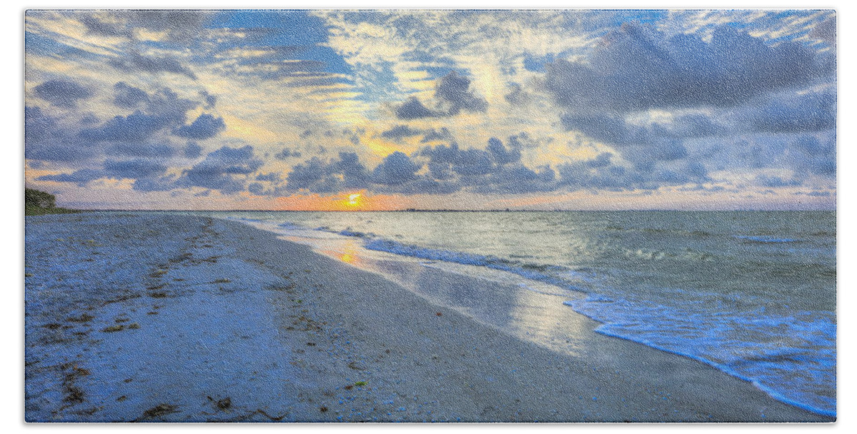 Sanibel Beach Sheet featuring the photograph Sanibel Sunrise by Sean Allen