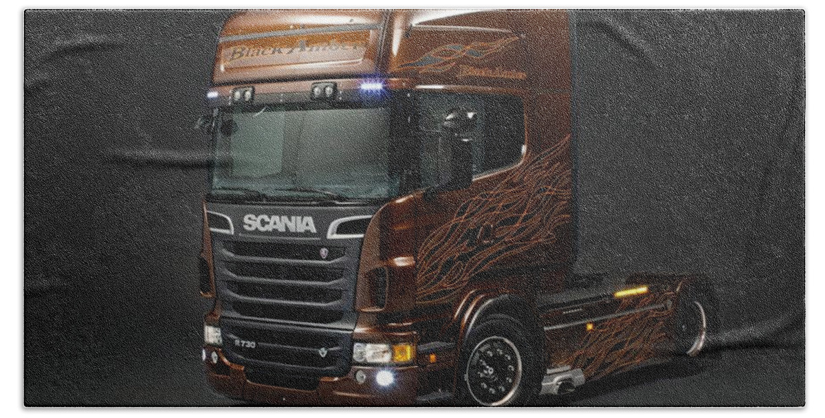 Scania Beach Towel featuring the photograph Scania by Jackie Russo