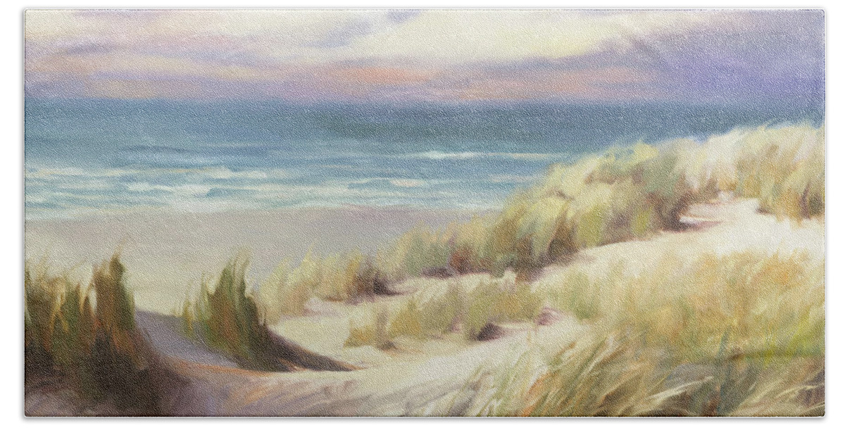 Ocean Beach Towel featuring the painting Sea Breeze by Steve Henderson