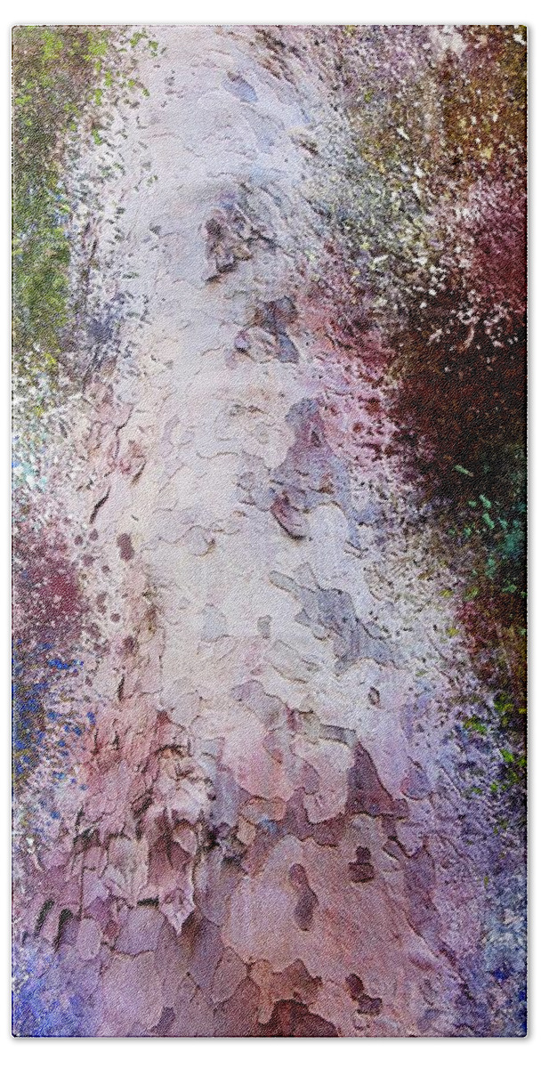 Seasonsseasons Of A Tree Beach Towel featuring the painting Seasons by Mark Taylor