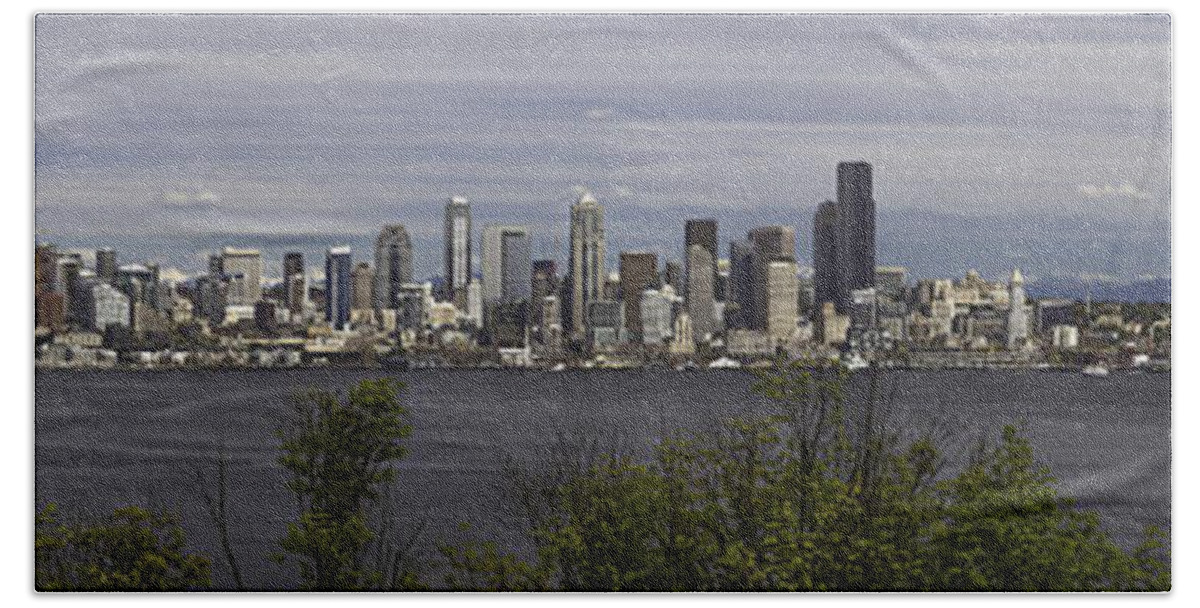 Seattle Beach Sheet featuring the photograph Seattle at its Best by James Heckt