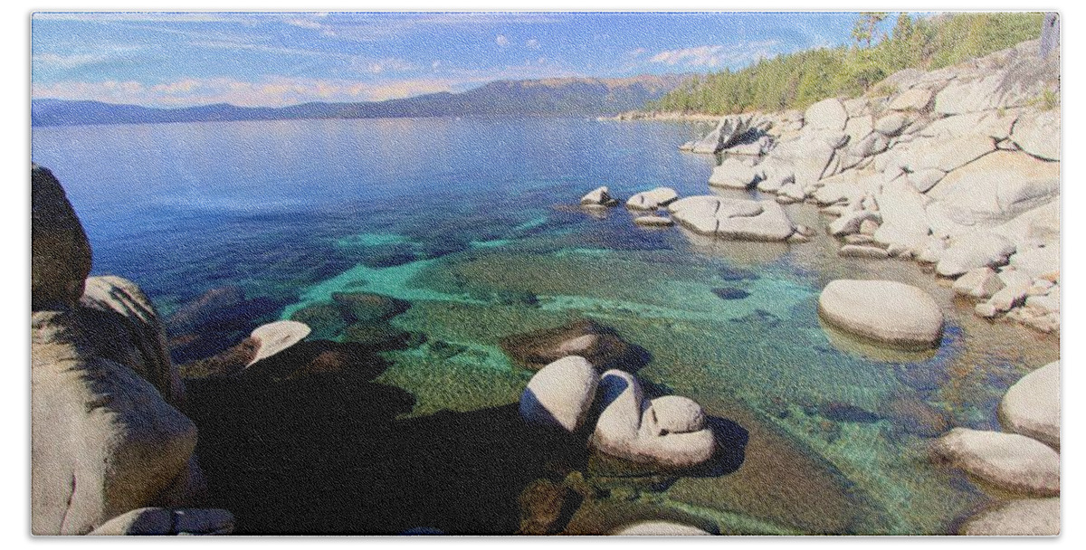 Lake Tahoe Beach Sheet featuring the photograph Secrets of Her Soul by Sean Sarsfield