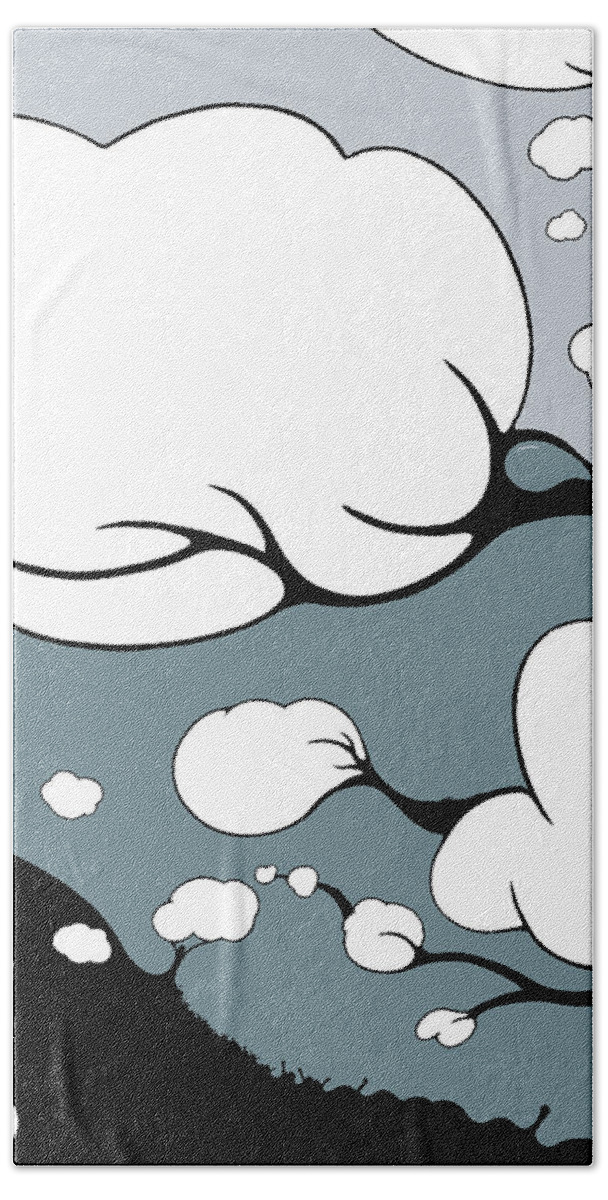 Climate Change Beach Towel featuring the drawing Serenity by Craig Tilley