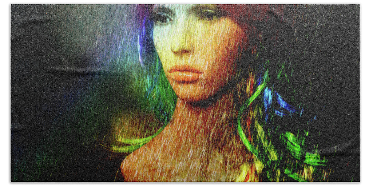 Rainbow Beach Towel featuring the photograph She's like a rainbow by LemonArt Photography