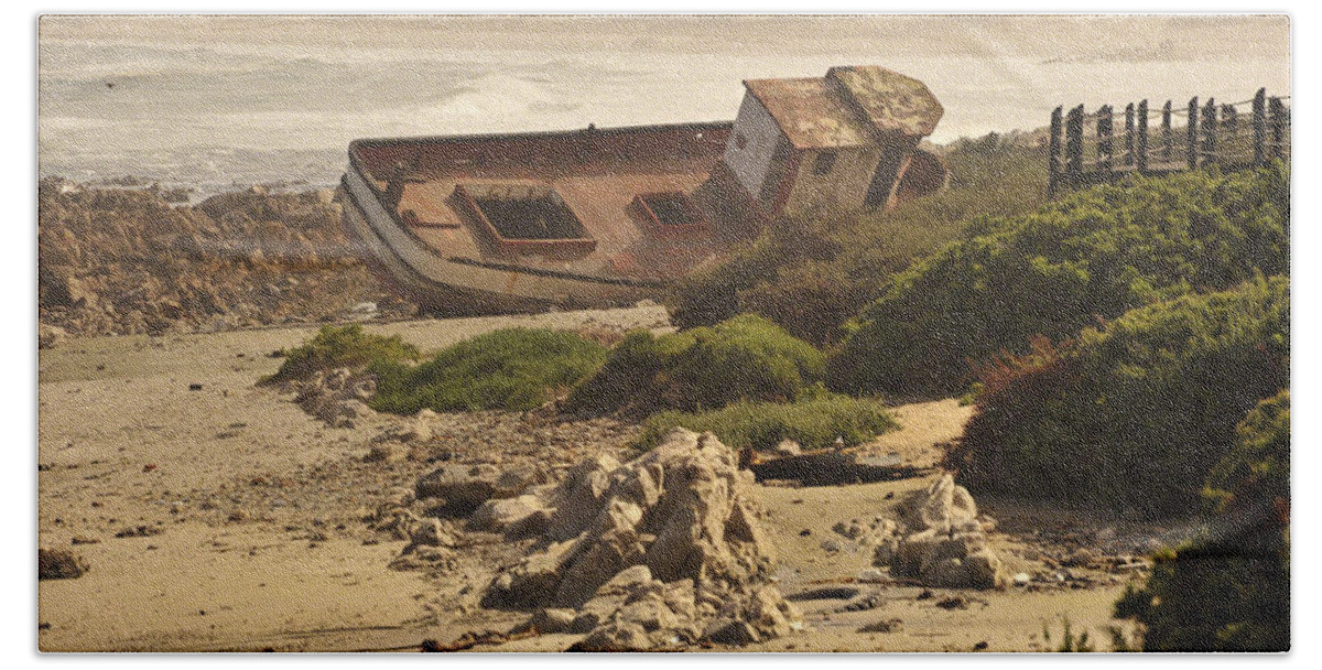 Places Beach Towel featuring the photograph Shipwrecked by Patrick Kain