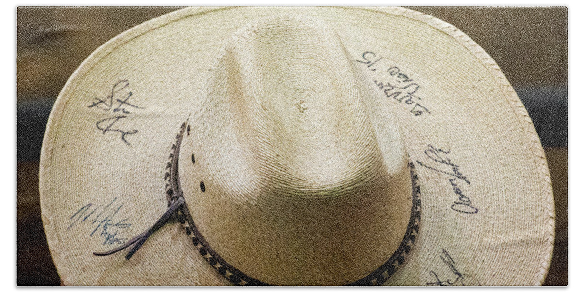 Cowboy Hat Beach Sheet featuring the photograph Signature hat by Jeff Kurtz