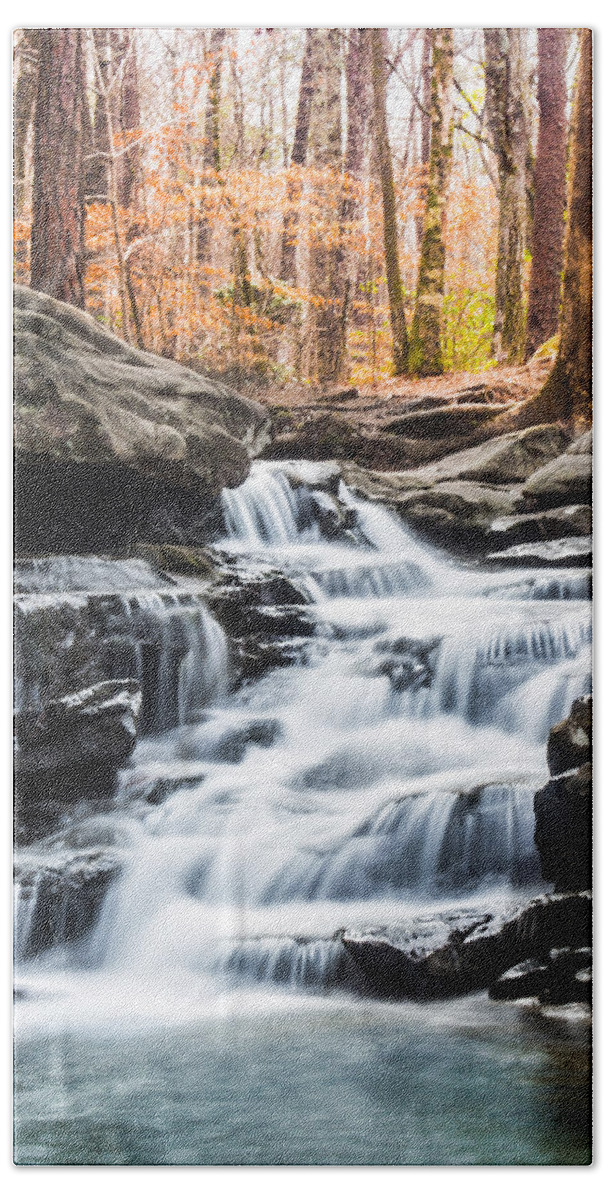 Water Beach Towel featuring the photograph Autumn at Moss Rock Preserve by Parker Cunningham