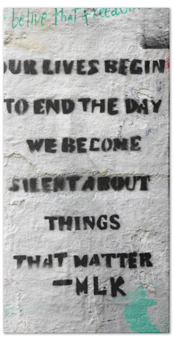 Silent Beach Towel featuring the photograph Silent About Things by Munir Alawi