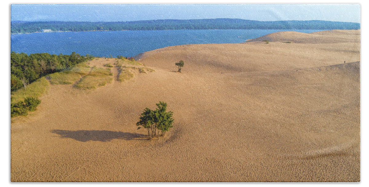 Pure Michigan Beach Towel featuring the photograph Silver Lake Dunes by Sebastian Musial