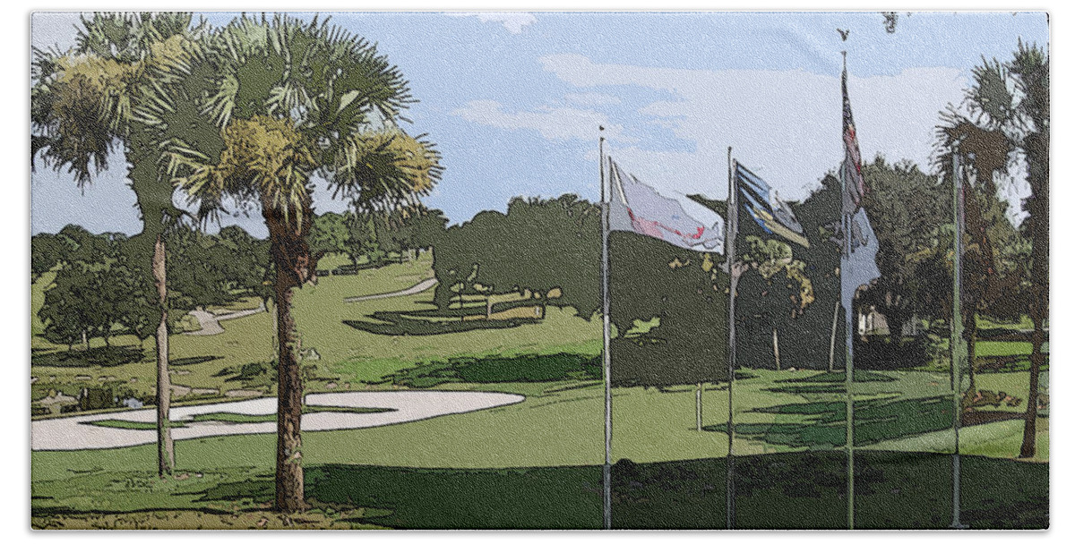 Golf Beach Towel featuring the photograph Sixteen by James Rentz