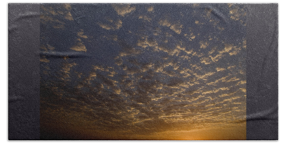 Abstract Beach Towel featuring the photograph SKC 0259 Cloud Spread by Sunil Kapadia