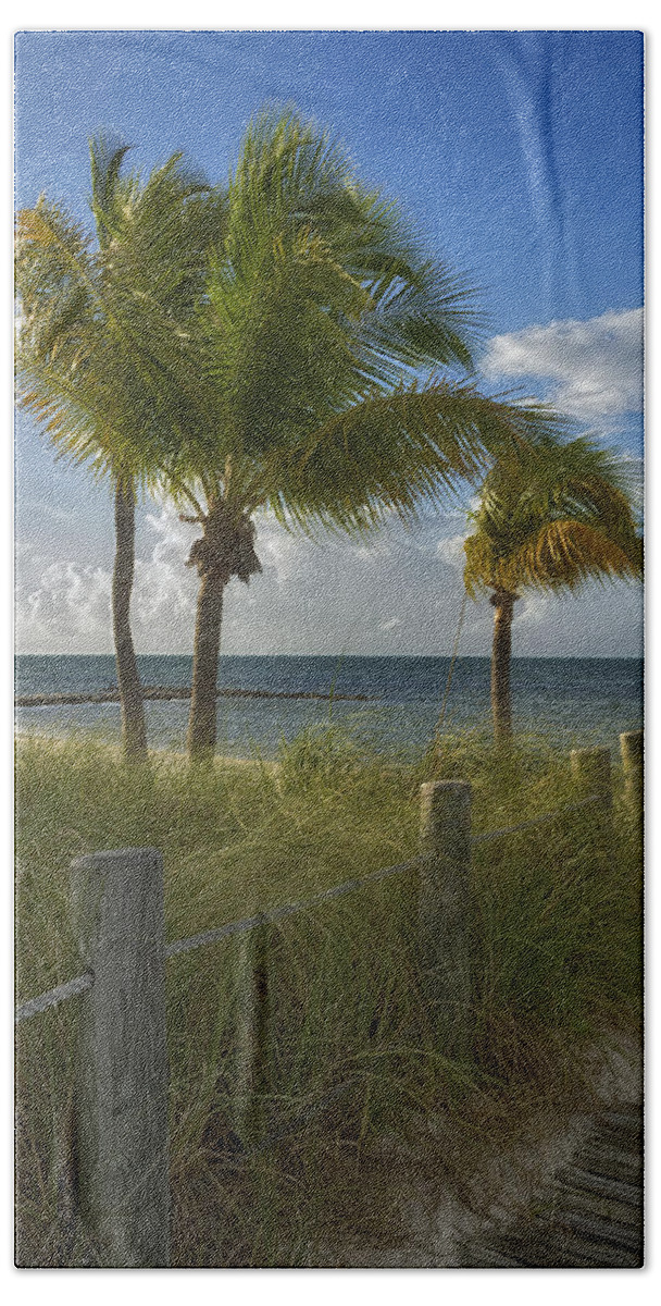 Smathers Beach Beach Towel featuring the photograph Smathers Beach - Key West by Kim Hojnacki