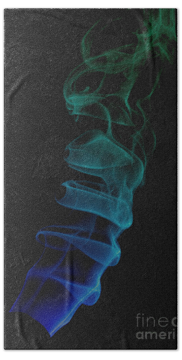 Abstract Beach Towel featuring the photograph smoke XIX ex by Joerg Lingnau